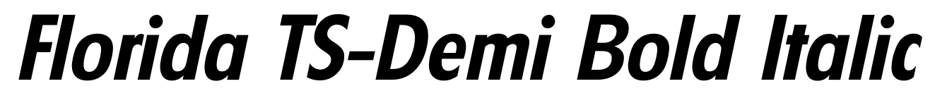 Florida TS-Demi Bold Italic